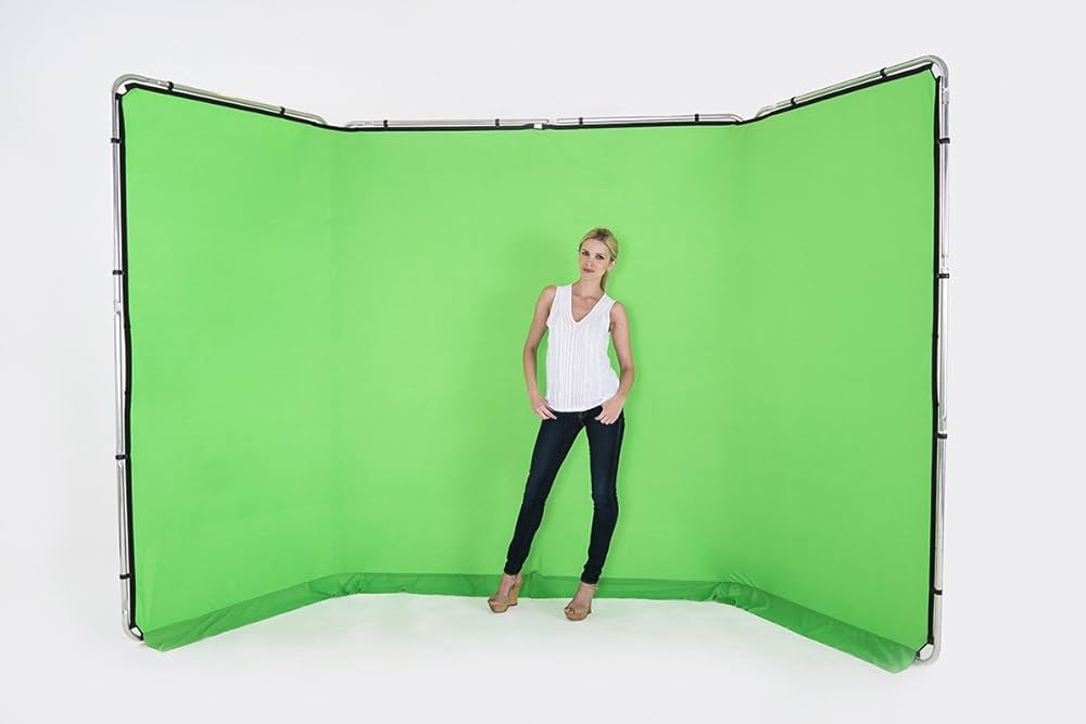 Fondale chroma green panoramico