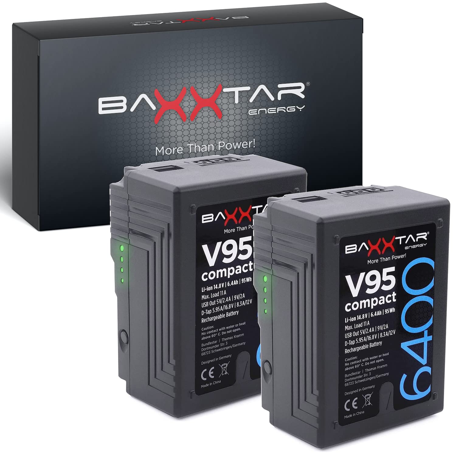 Kit da 2 batterie v-lock nano 95wh